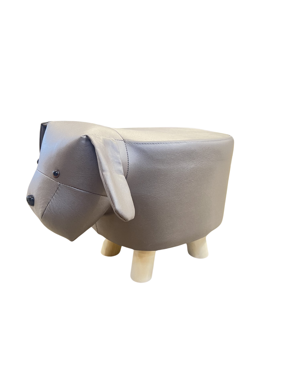 Hund skammel m/træben brun 45x25x30 cm.