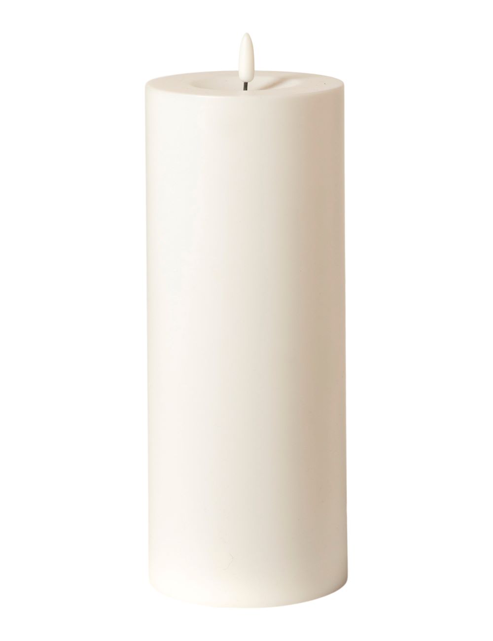 Da'core LED bloklys ø10h25 til inde og ude hvid