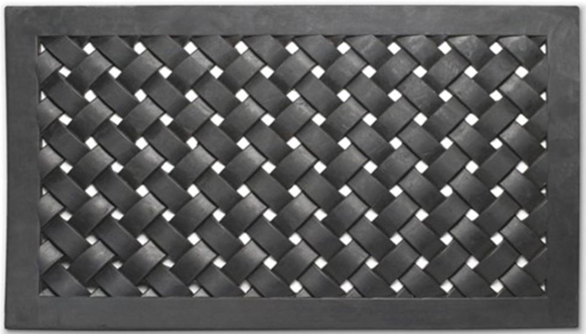 Dørmåtte 45X75 I Gummiflet, Sort