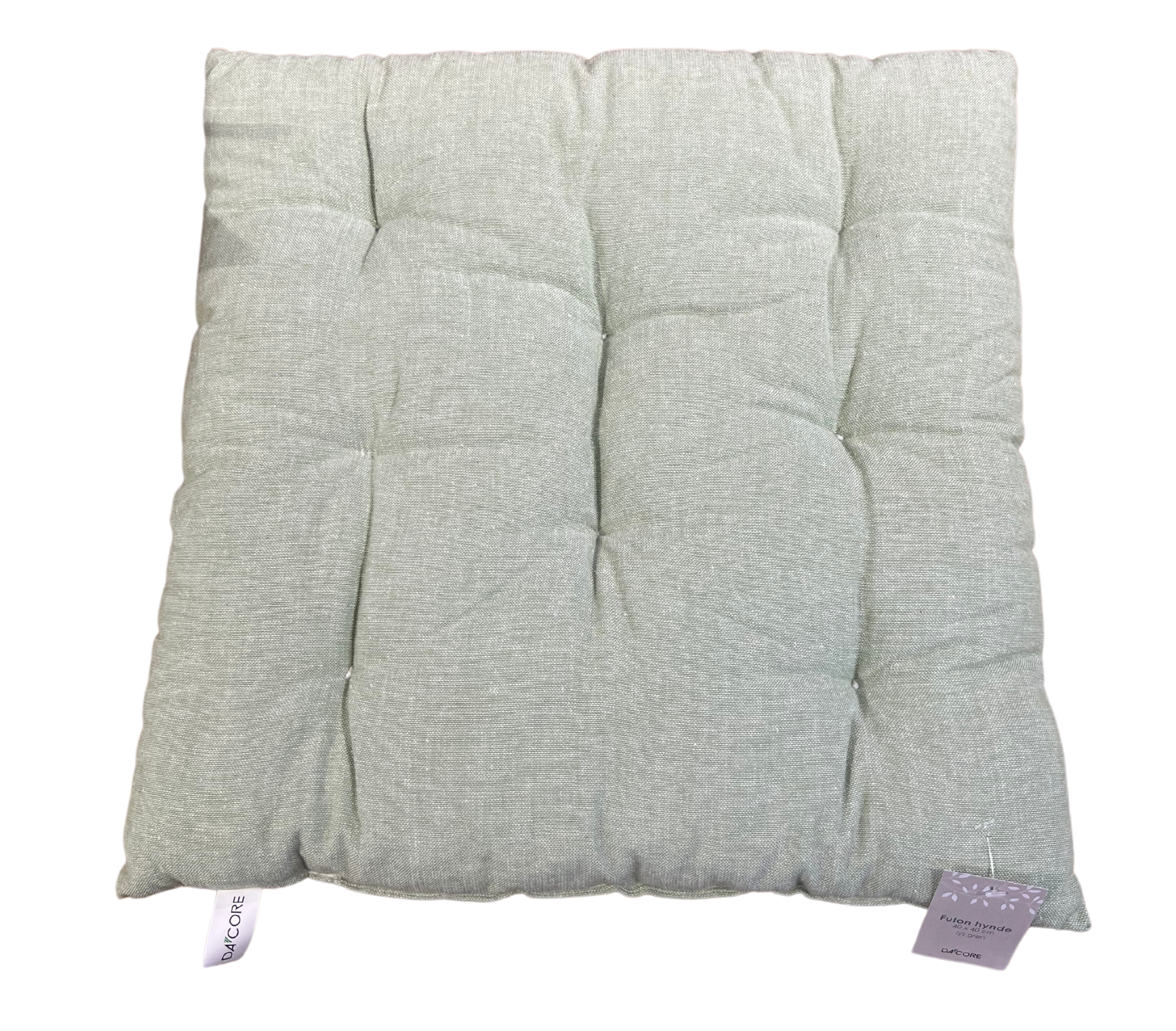 Futon pude 40X40 lys grøn