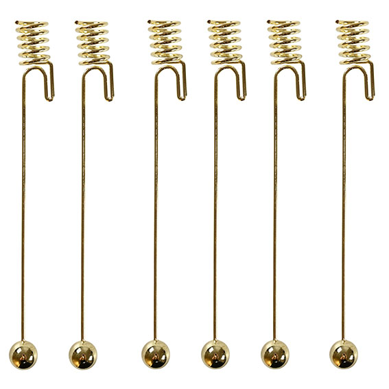 Det Gamle Apotek Star Collection lysholder guld 6 stk.