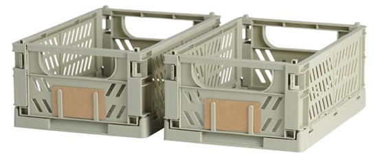 Opbevaringskasse Moss green 2 stk. 25x16.5x10 cm