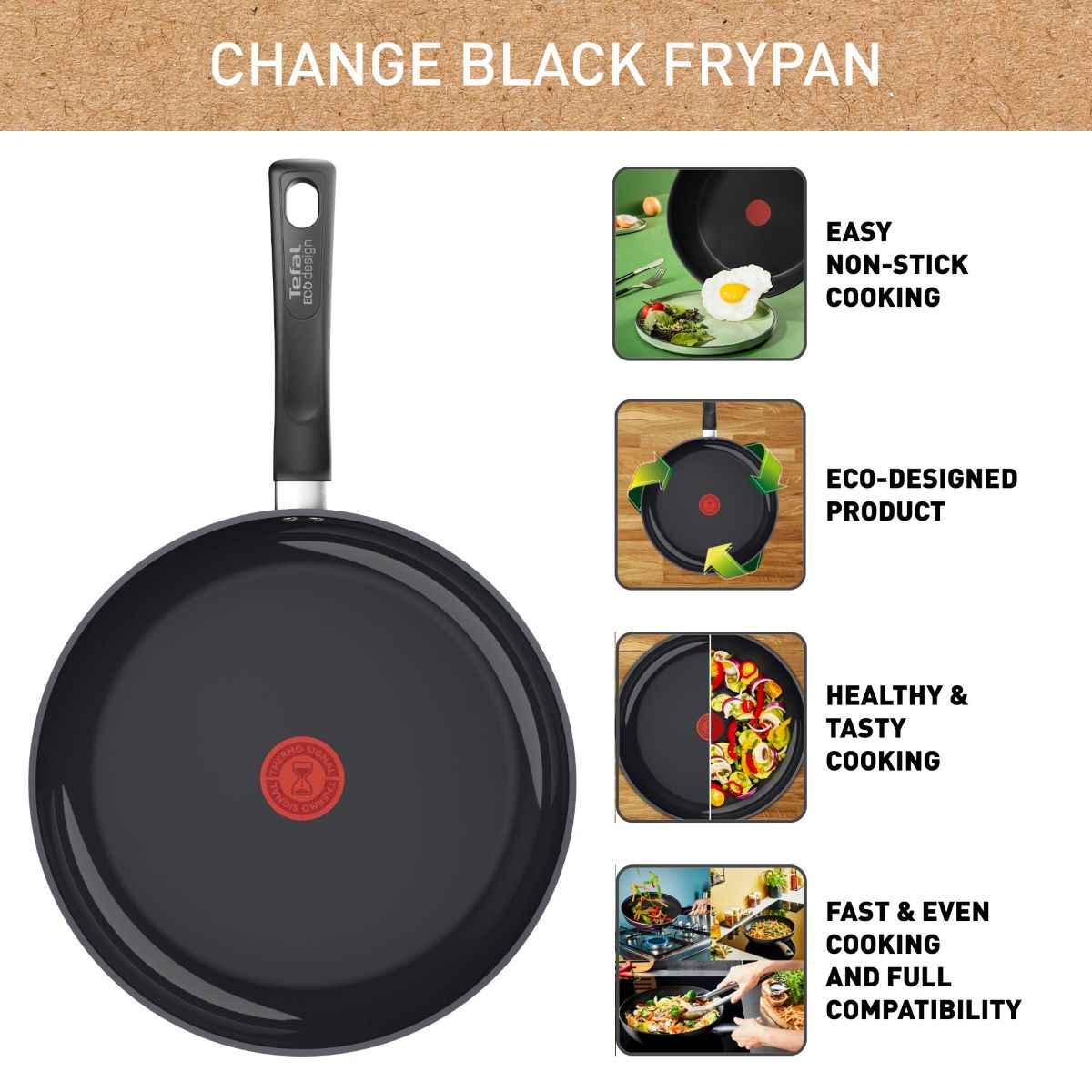 Tefal Change stegepande 20 cm.