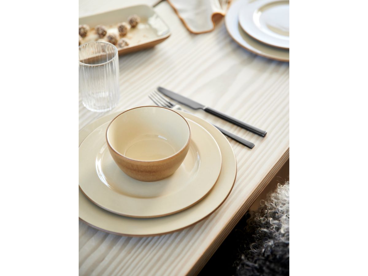 Bitz Wood Frokosttallerken Ø 22 cm. brun/sand