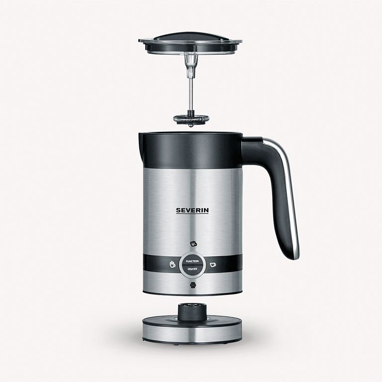 Severin Mælkeskummer 450 watt Sort/Stål