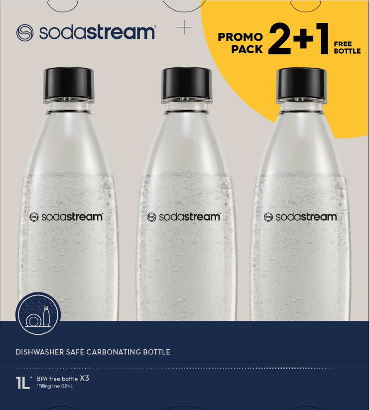 Sodastream Fuse DWS Flaske 3 x 1L TrioPack 