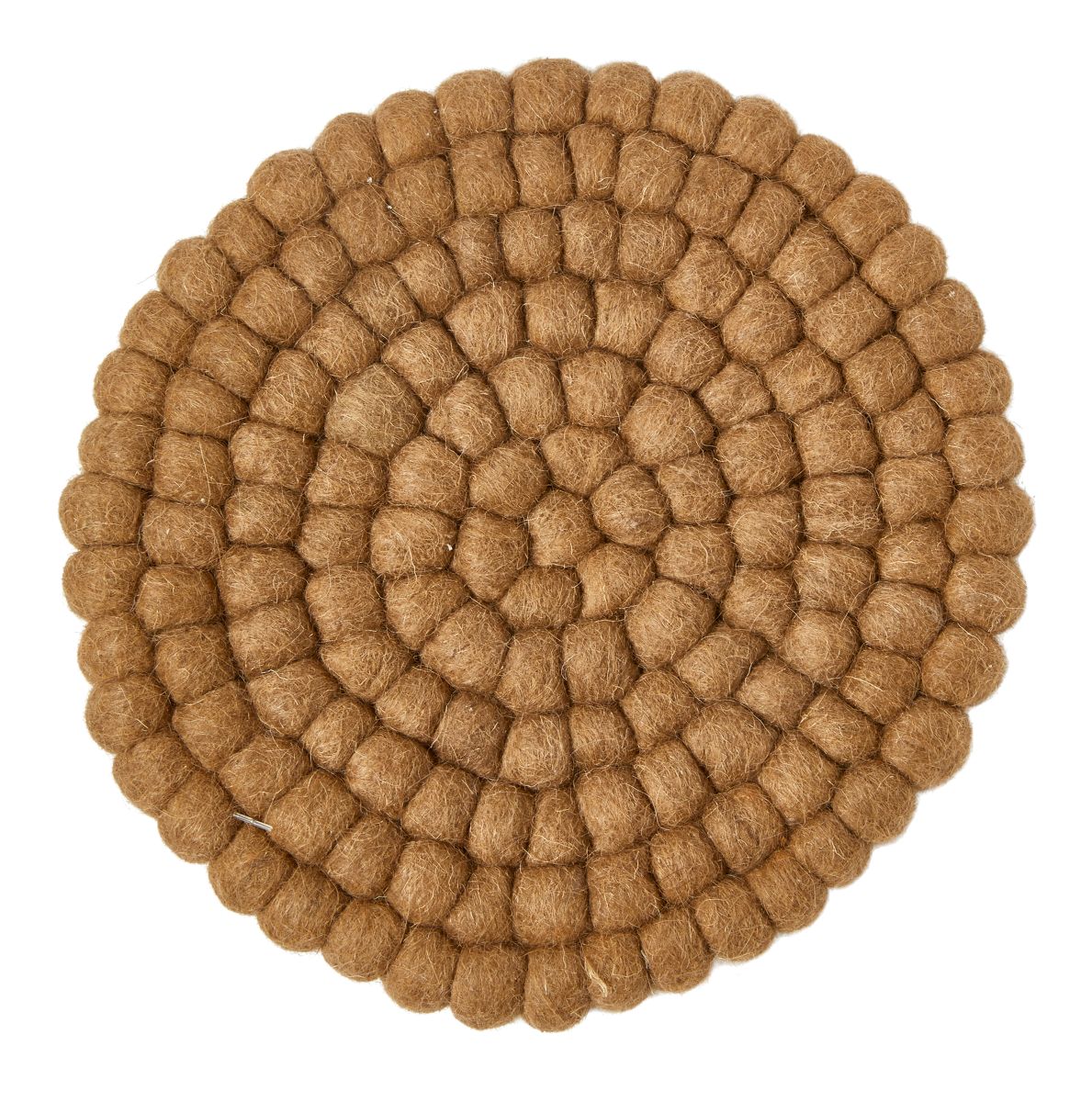 Bordskåner uld Ø 20 cm. mørk sand