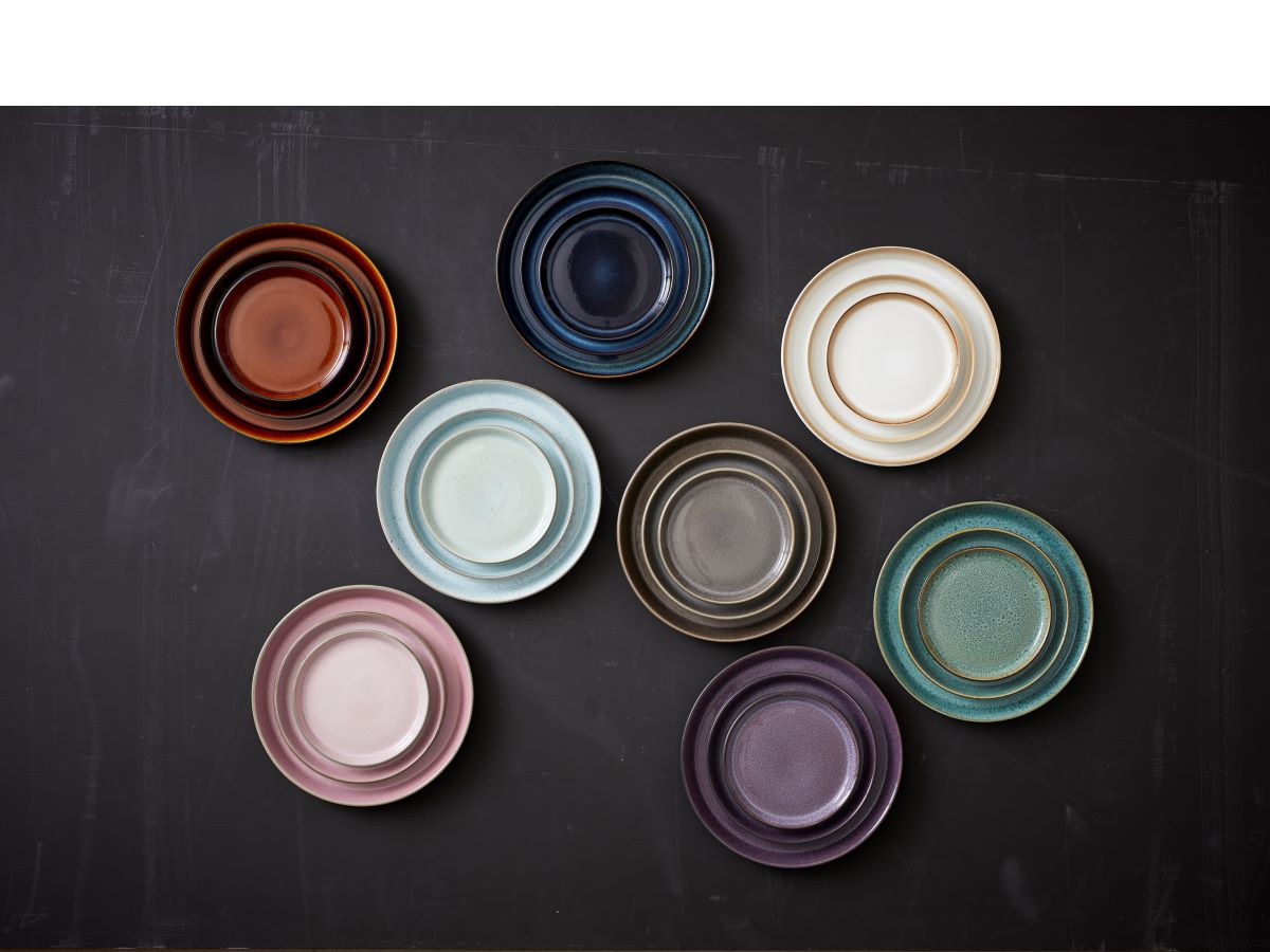 Bitz Tallerken 21 cm. råhvid/råhvid