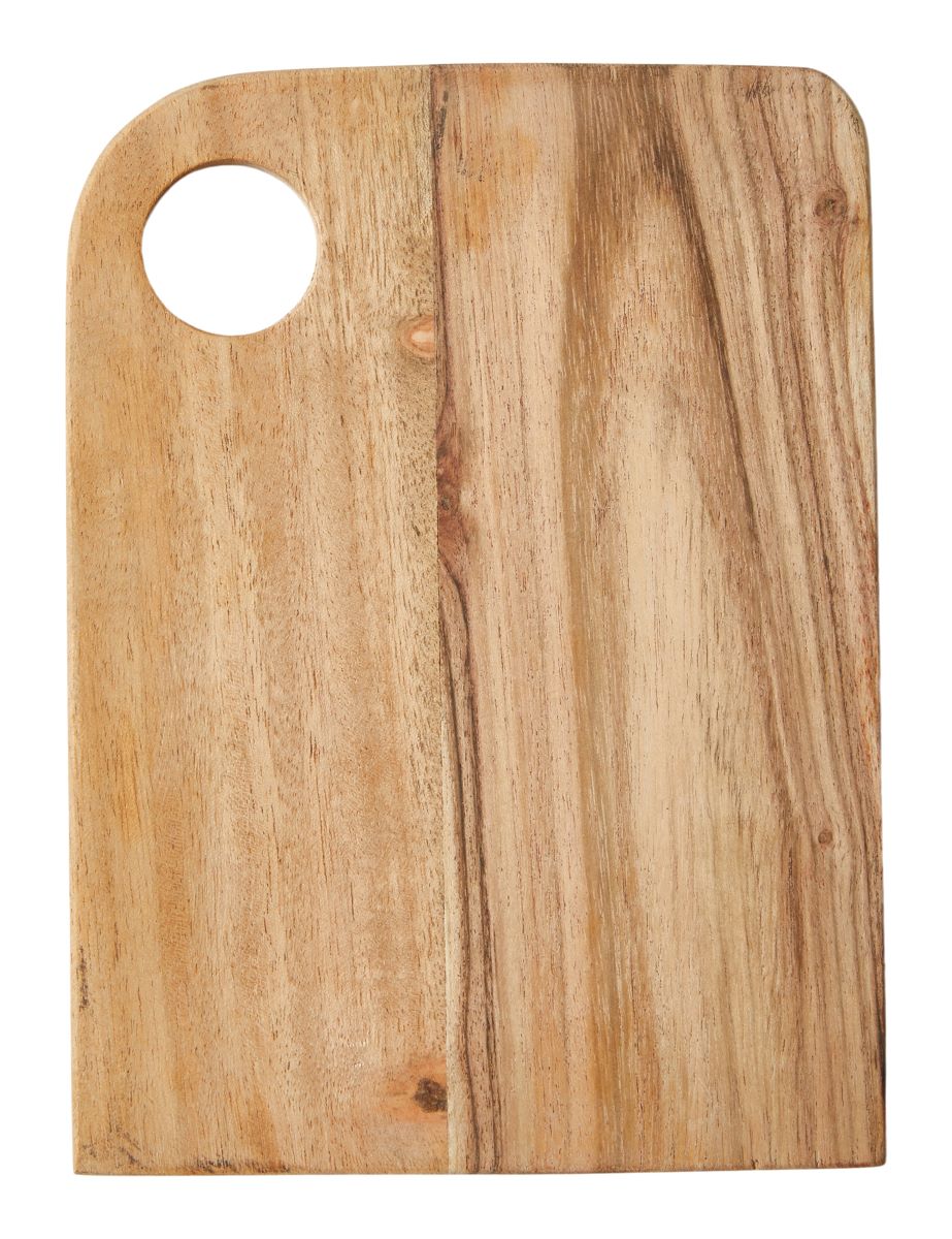 Smørebræt 15x20 cm. i olieret akacie træ