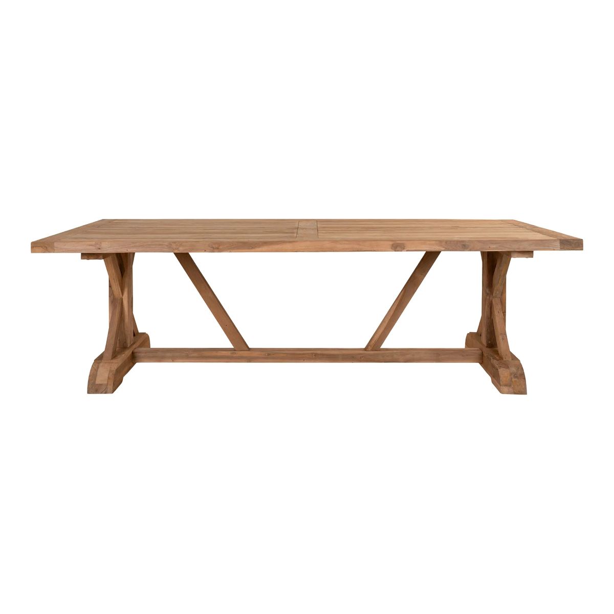 Volos Havebord Plank teak 100x240x75 cm. natur