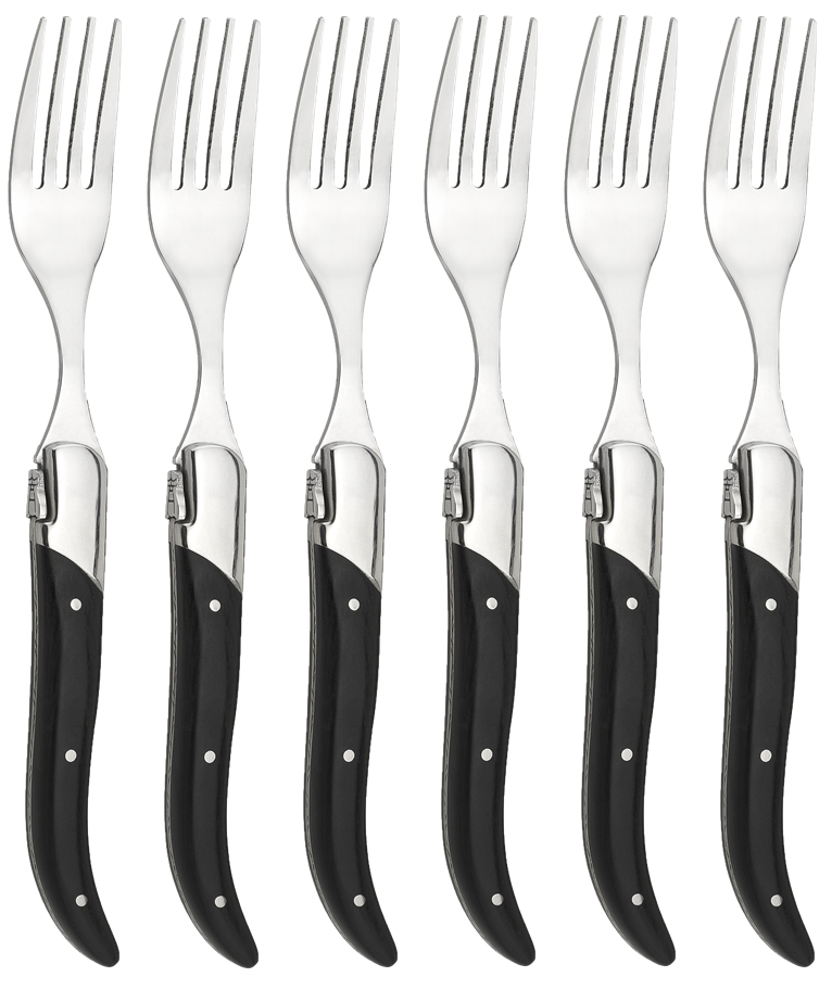 Laguiole by Haws steakgafler 6 stk, ibenholt sort