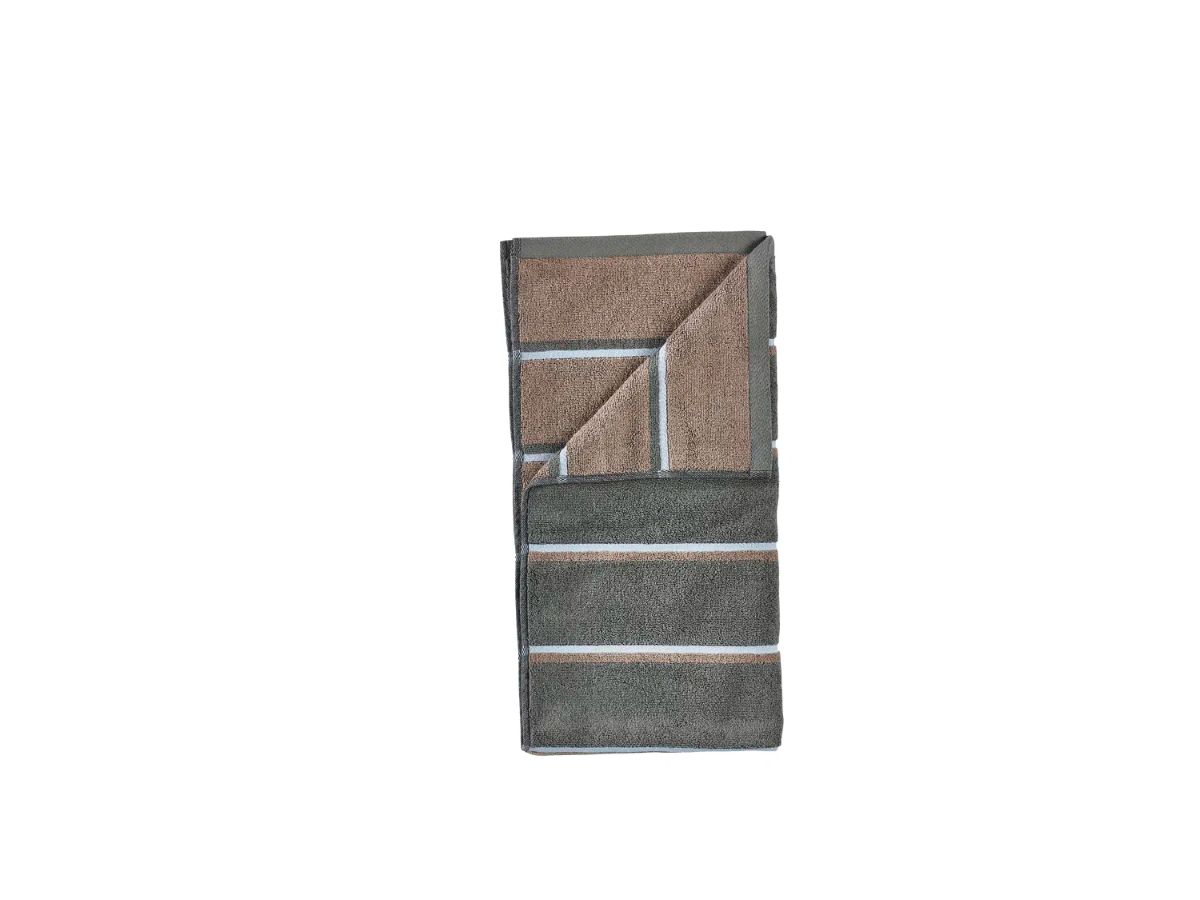 Zone Håndklæde Sauna 50x100 cm. olive green/taupe/blue fog