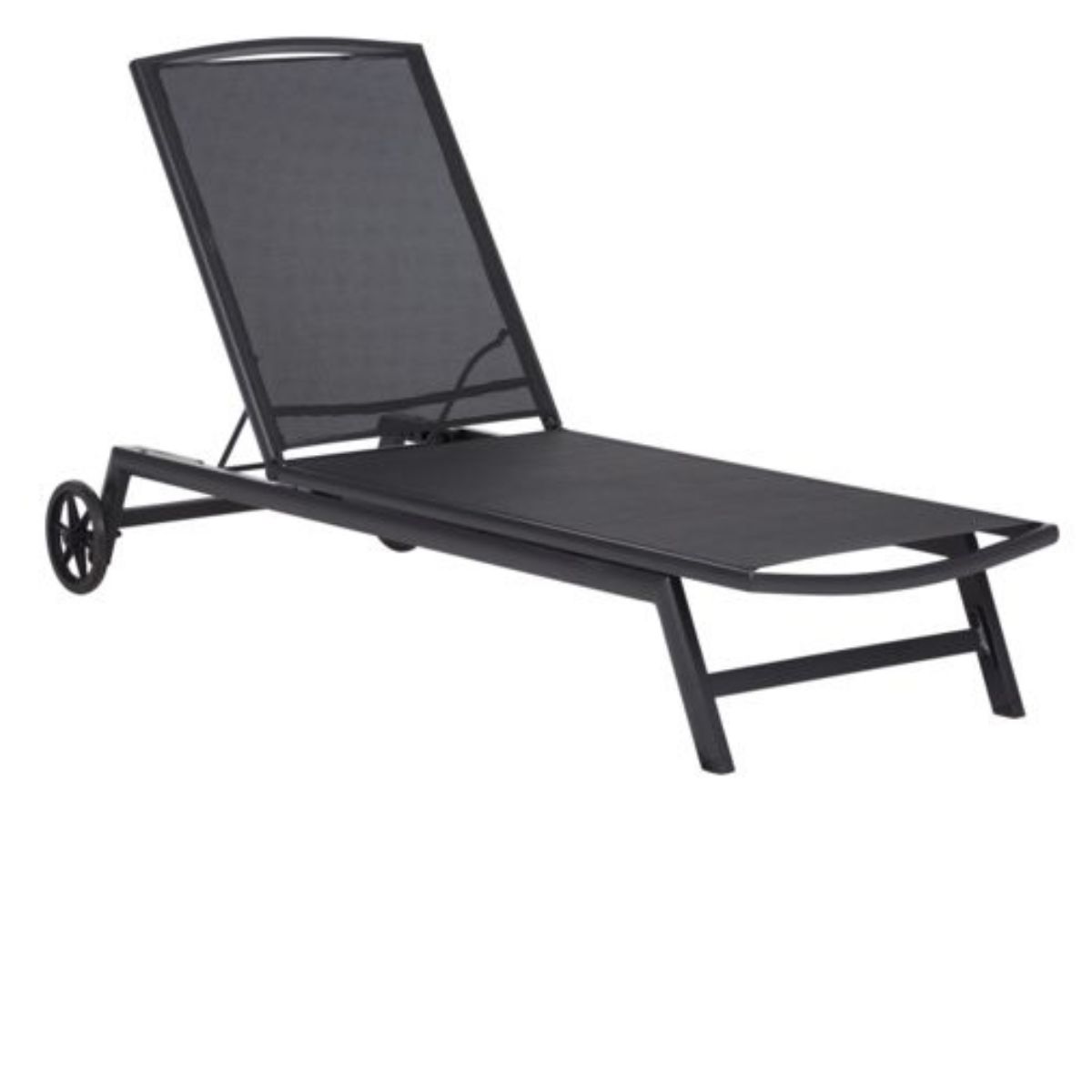 Solvogn med hjul - sort