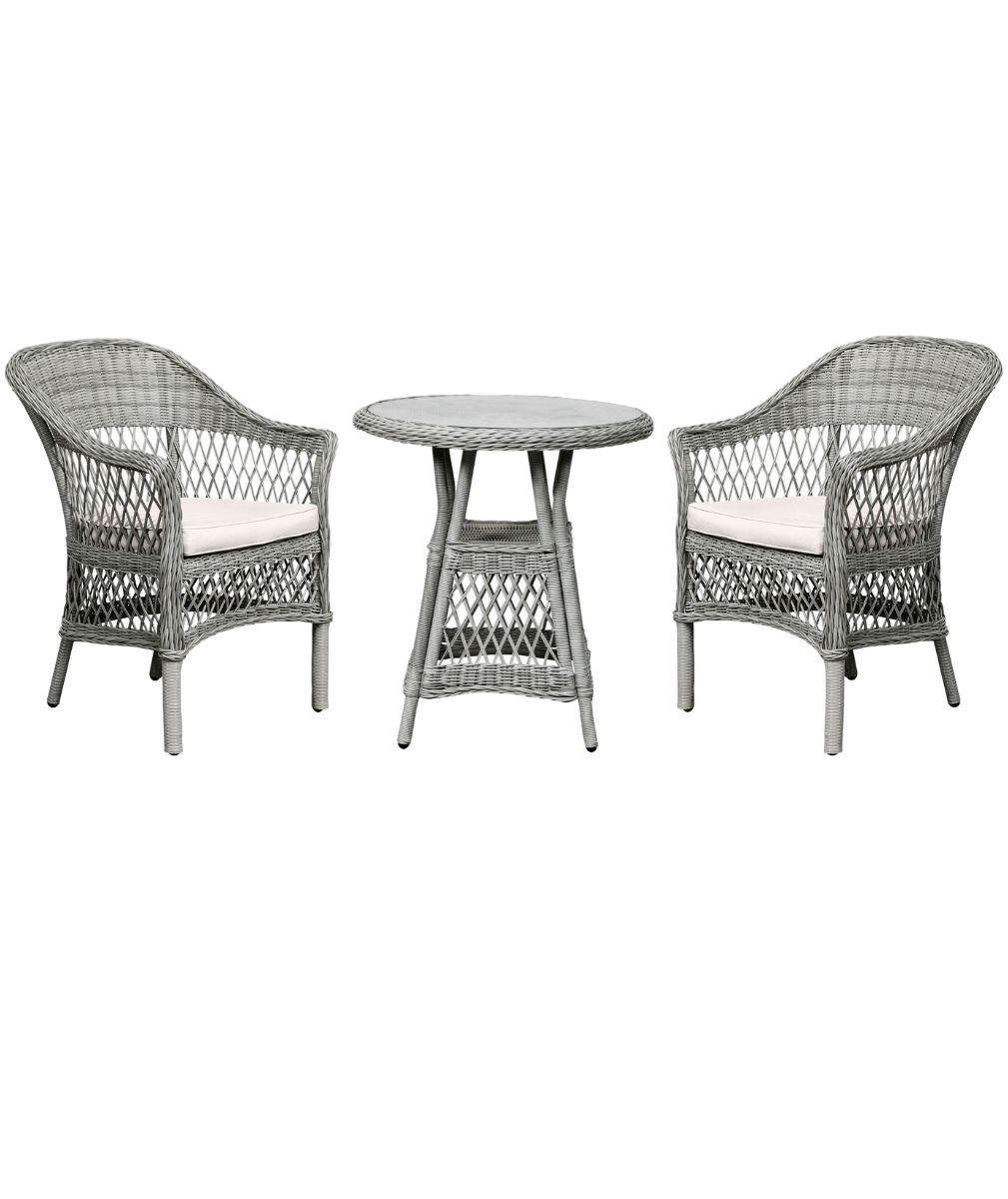 Vila Cafésæt med 2 stole og bord Ø 69 cm.