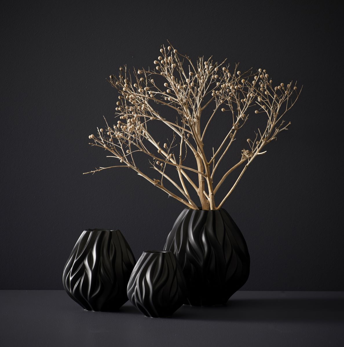 Vase Flame 23 cm Sort Morsø