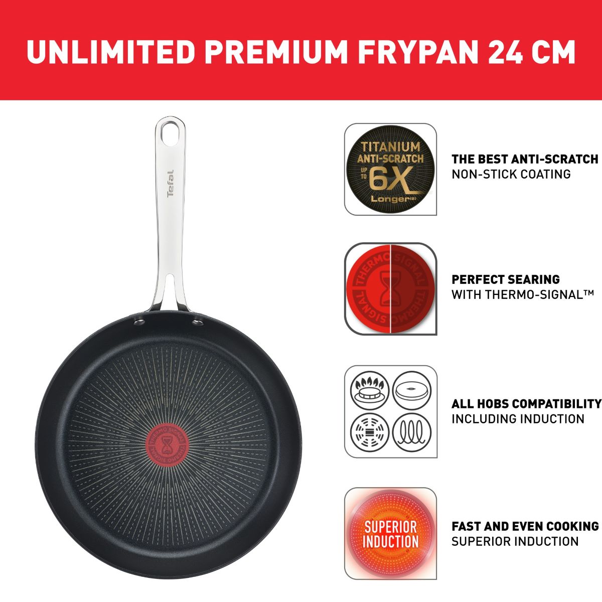 Unlimited Premium stegepande 30 cm.