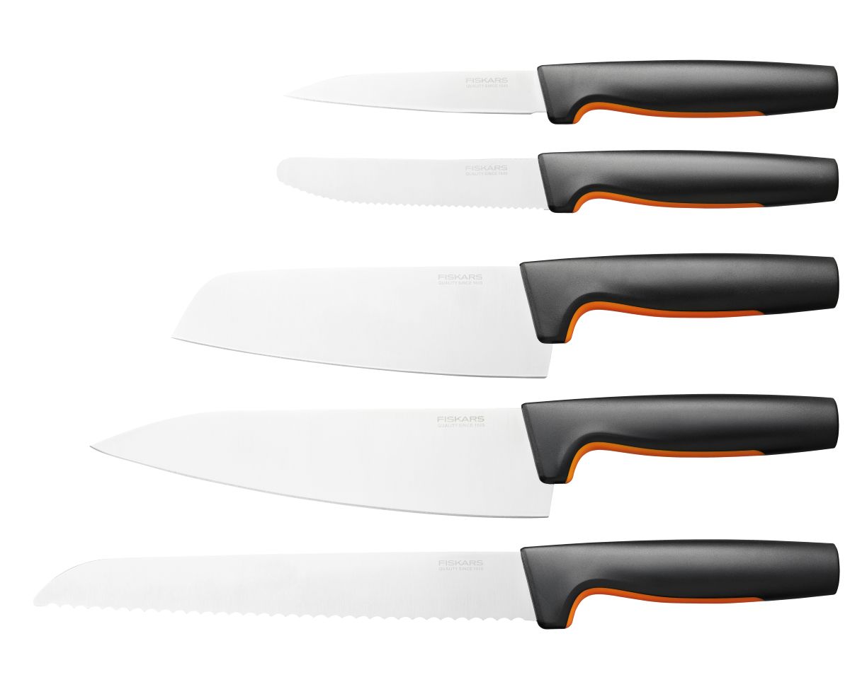 Funktionel form knivsæt med 5 knive