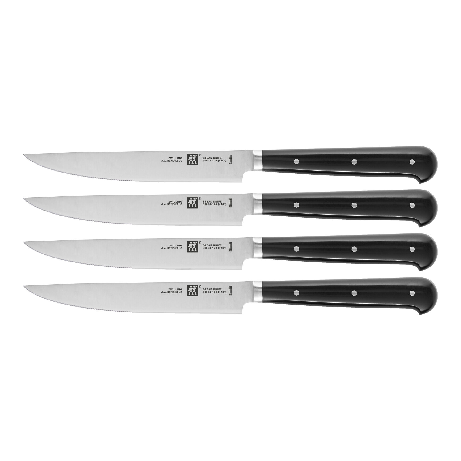 Steaksæt 4 knive takket skær