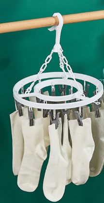 Conzept klemmetørrestativ Ø33 cm 18 klemmer hvid