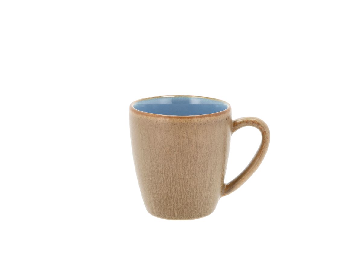 Bitz Wood Krus med hank 19 cl. brun/blå