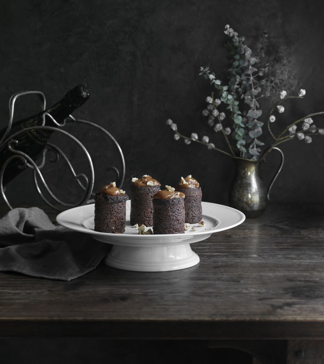 Fad På Fod Plissé 31,5 X 7,5 Cm Hvid