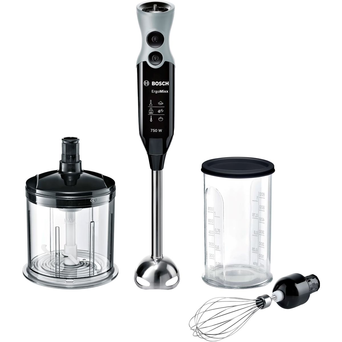 Bosch Ergomixx Stavblender MSM67160 750 Watt- Sort