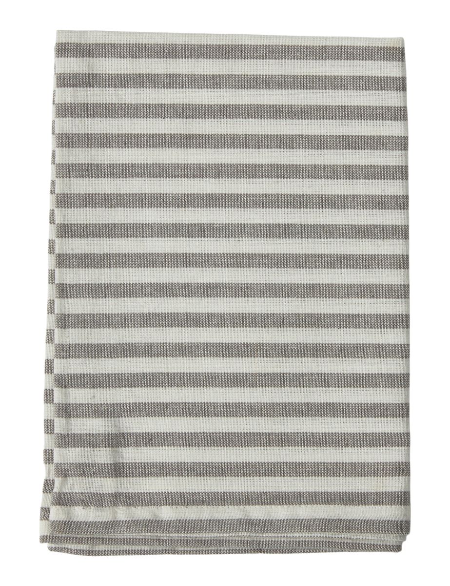 Viskestykke 50x70 cm strib 3 stk. grå