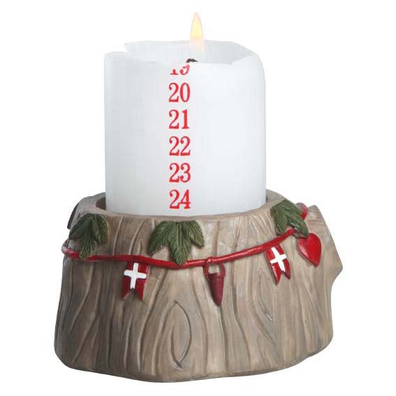 Det Gamle Apotek Kalenderstage 5x9 cm./til Ø 5 cm. lys