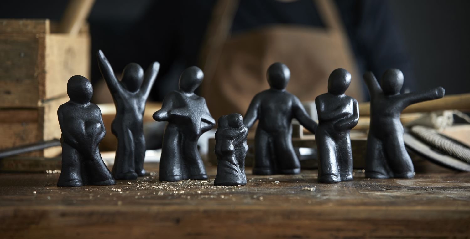 Skulptur Du Er Omsorgsfuld, En Kærlig En