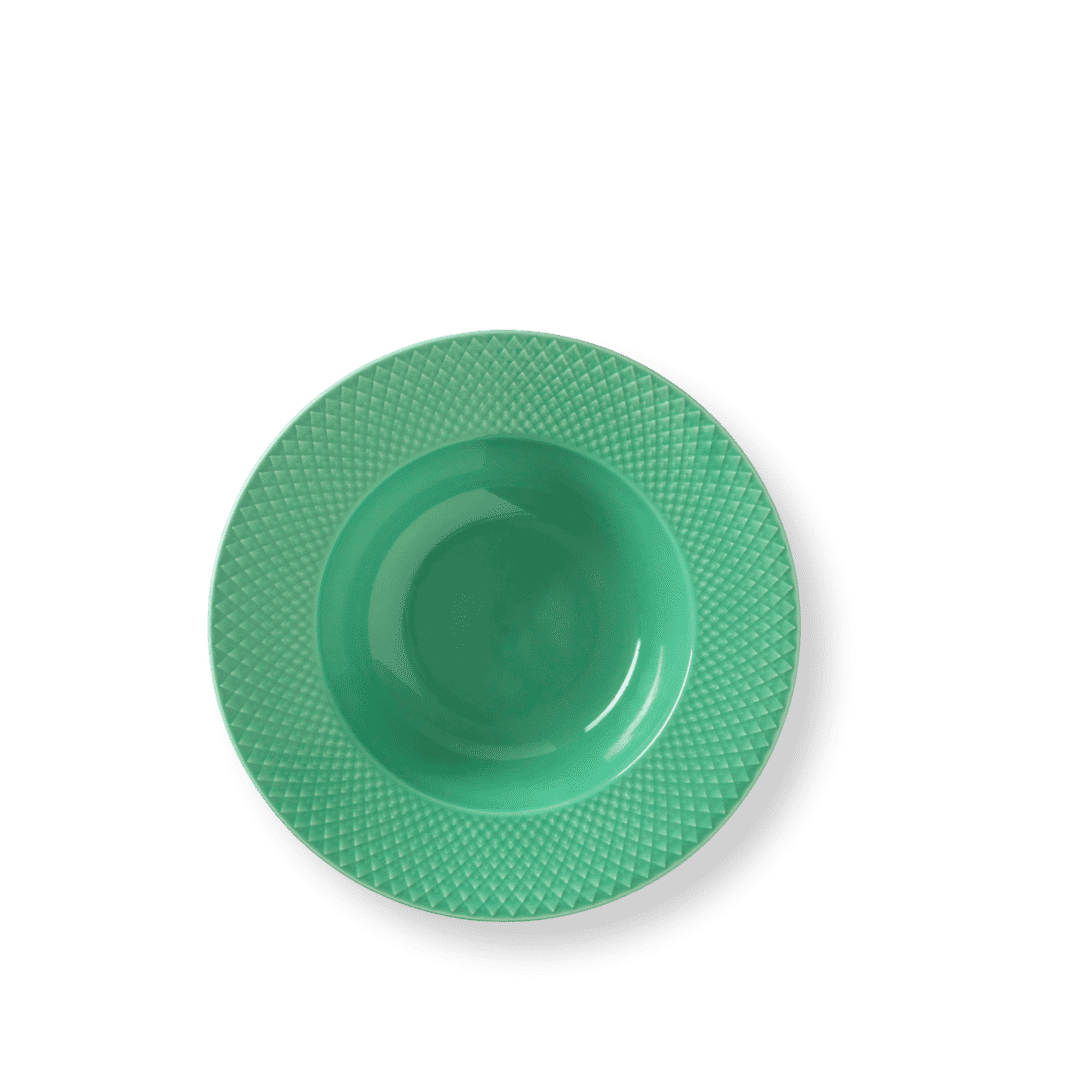 Rhombe Color  Ø24.5 Dyb Tallerken Grøn R