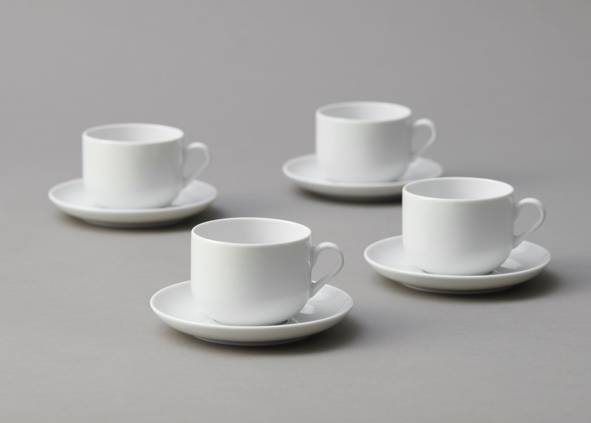 Atelier hvid kaffekop 4 stk.