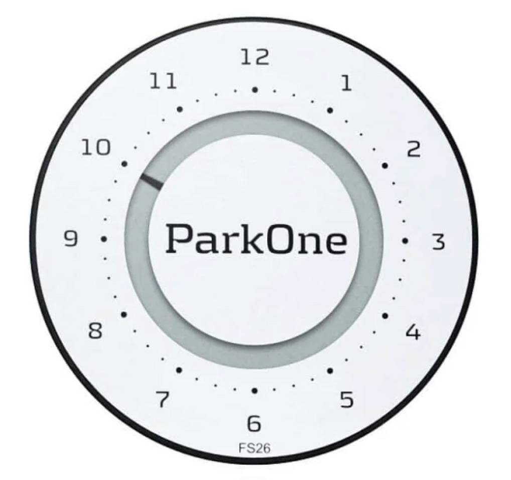 ParkOne Alpine p-skive hvid