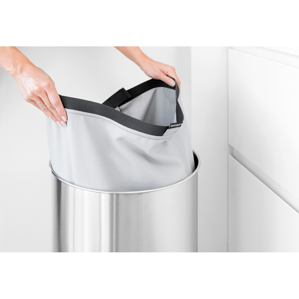 Brabantia Vasketøjskurv 60 Ltr. Dark Grey Låg Matt