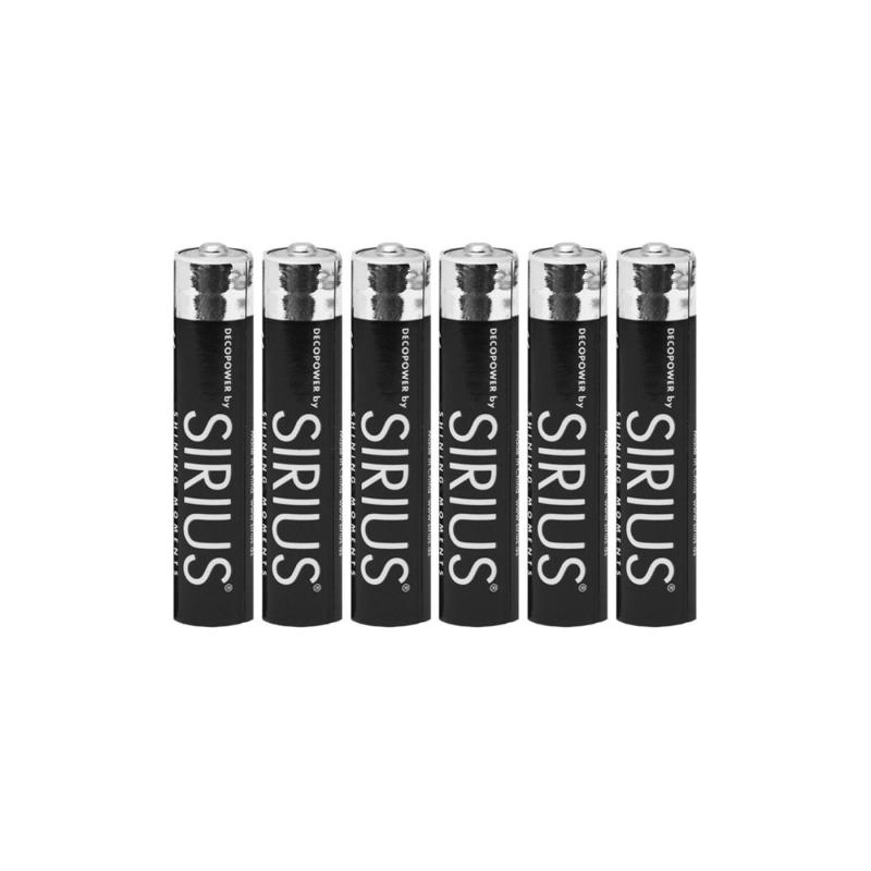 Sirius AAAA batterier DecoPower 6-pak