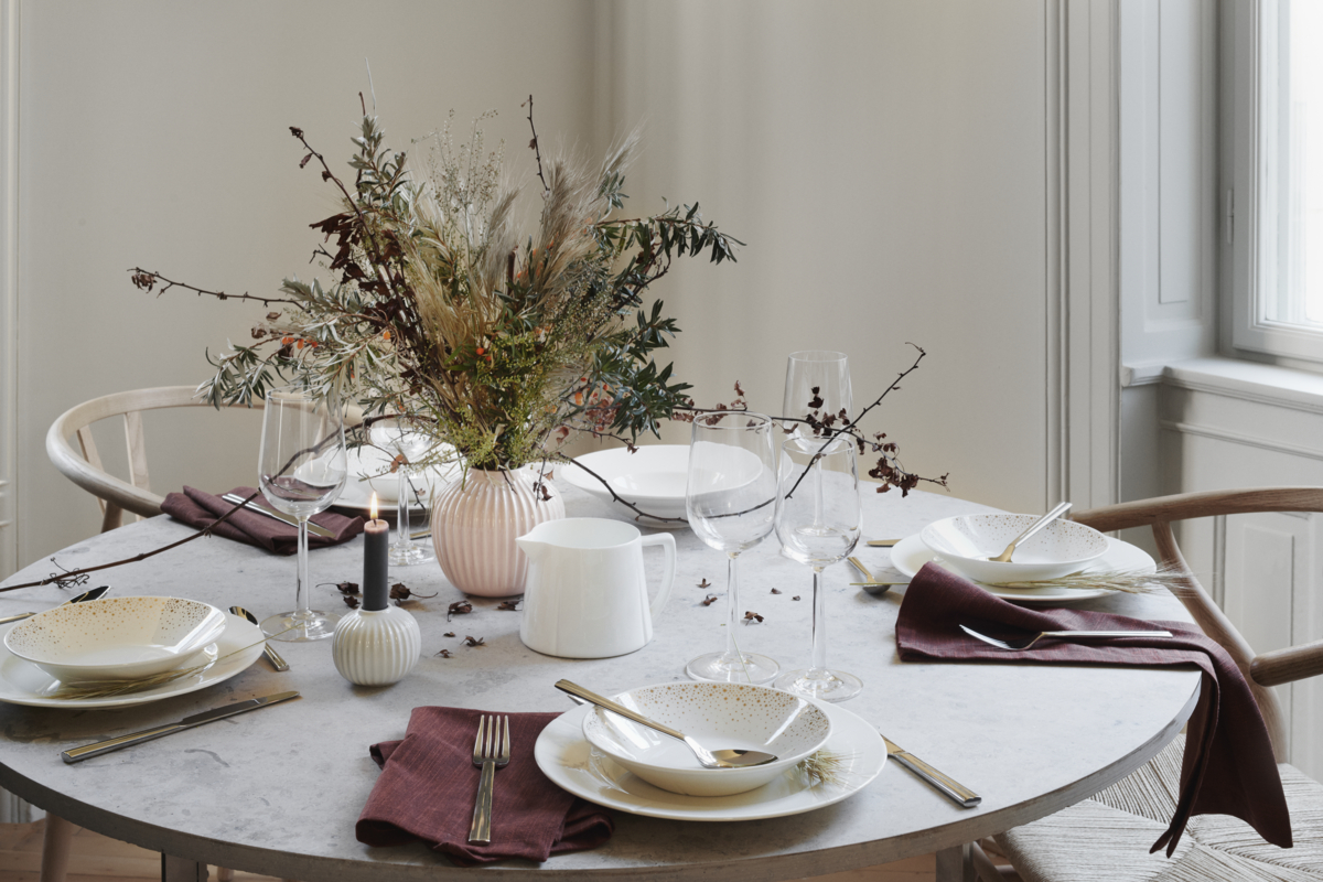 Hammershøi Lysestage Ø8 cm hvid (15362)