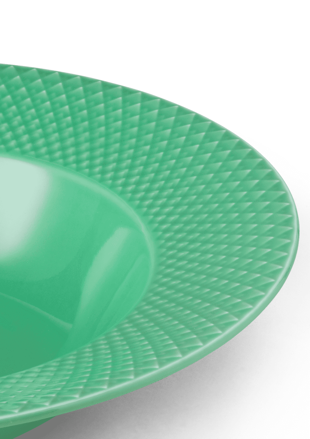 Rhombe Color  Ø24.5 Dyb Tallerken Grøn R
