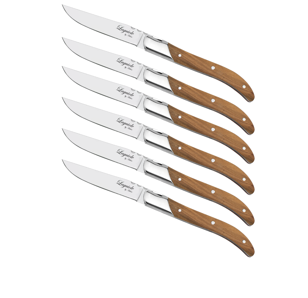 Laguiole by Haws steaknive 6 stk. oliventræ