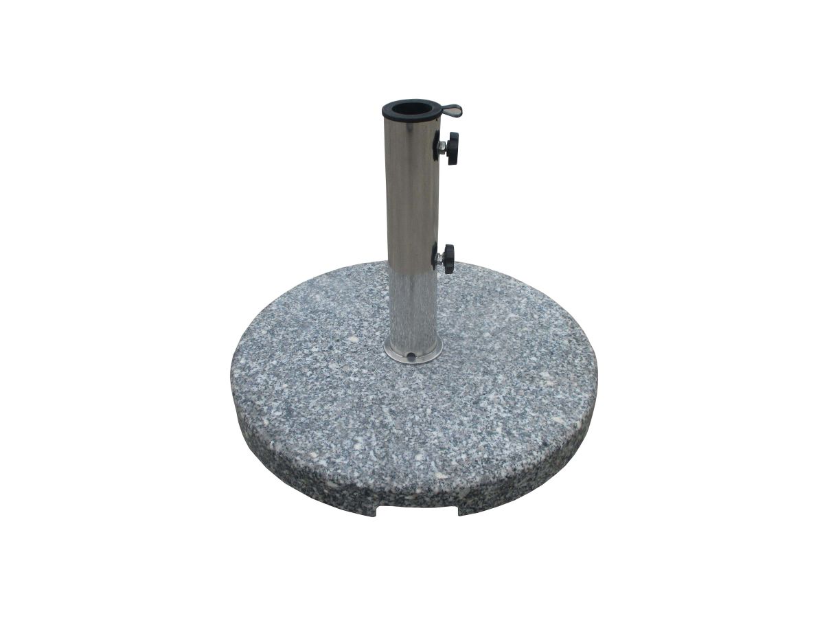Parasolfod granit 20 kg. grå