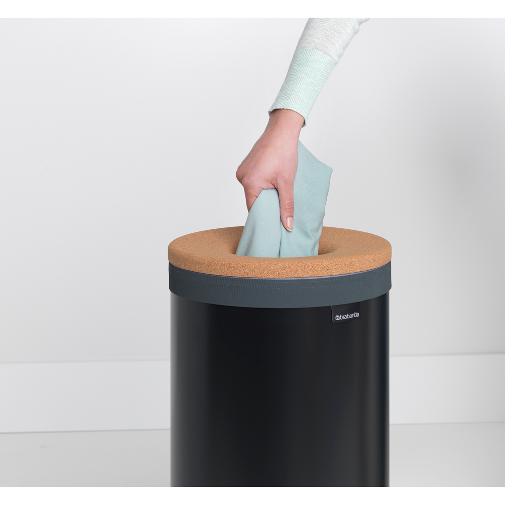Brabantia Vasketøjskurv 35L Cork Låg Black