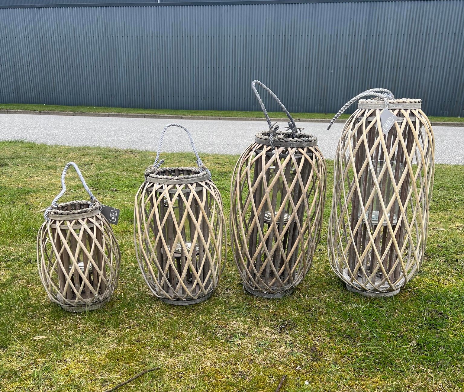 Lanterne i piletræ 50x28 cm.