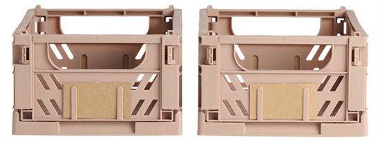 Opbevaringskasse Natural sand 2 stk. 25x16.5x10 cm