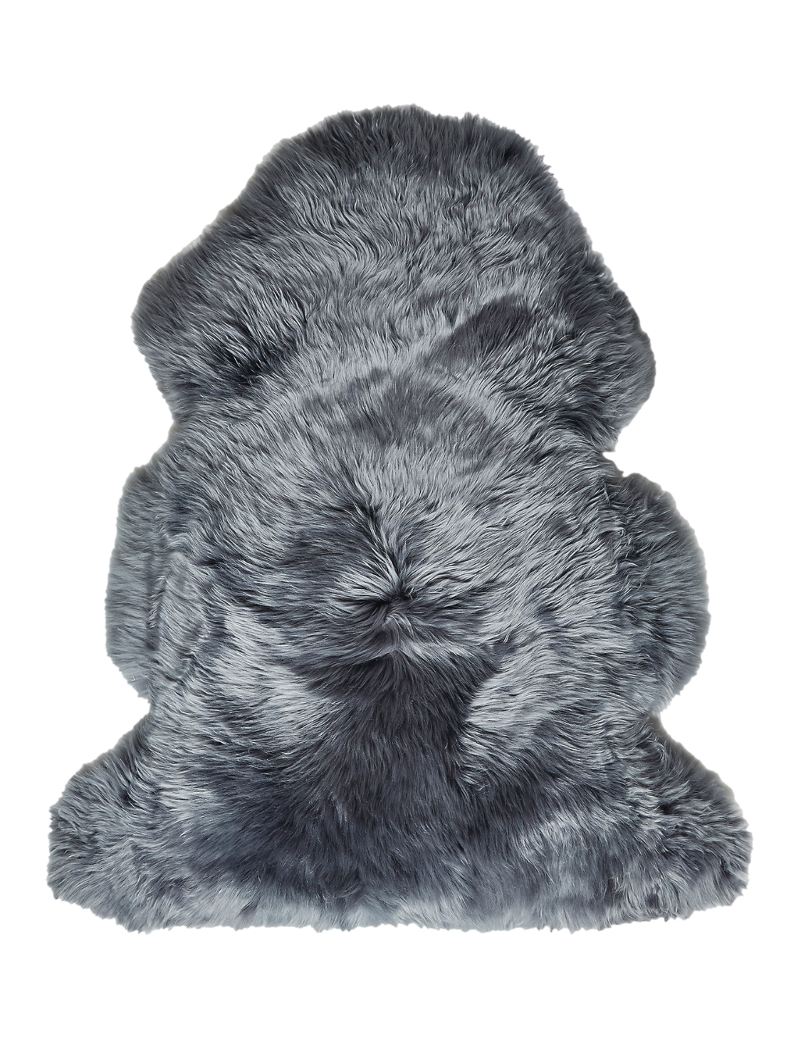 Lammeskind New Zealand ægte 65x45 cm. grå