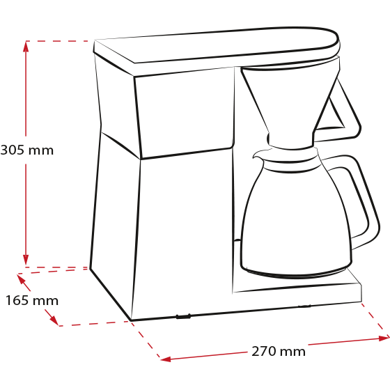 Melitta Excellent 4.0 kaffemaskine stål