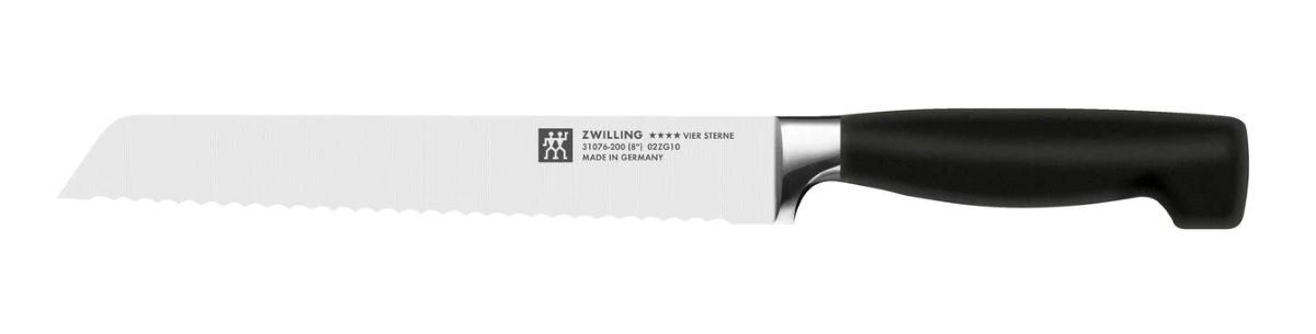 Zwilling Four Star brødkniv 20 cm. bølgeskær