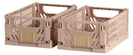 Opbevaringskasse Natural sand 2 stk. 25x16.5x10 cm