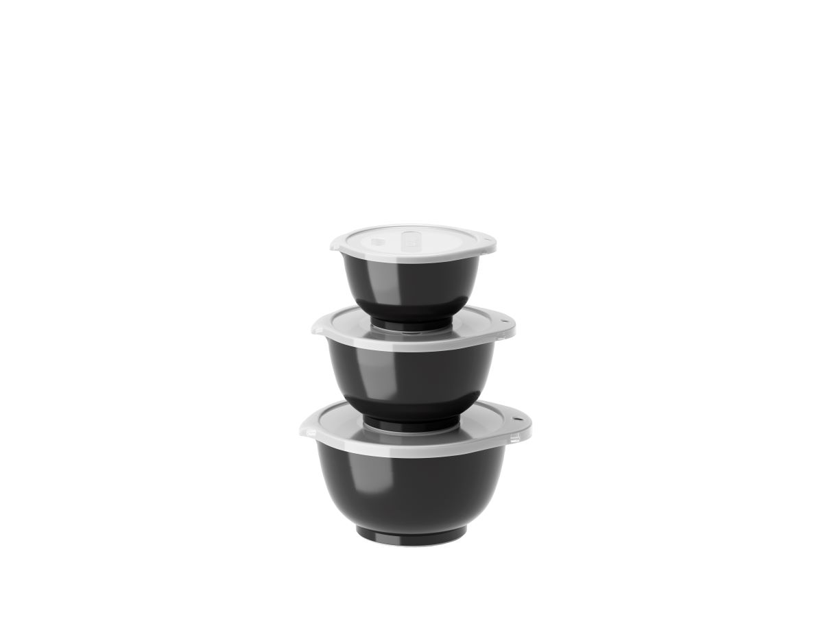 Rosti NEW Margrethe mini skålesæt 6 dele 0,25 + 0,5 + 0,75 ltr. Sort