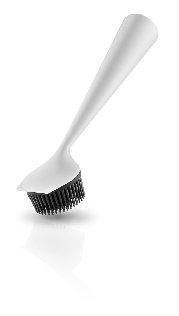 Opvaskebørste med skrabekant - marble grey