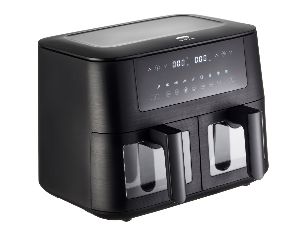 Holm airfryer dobbelt 2800 W 9 L