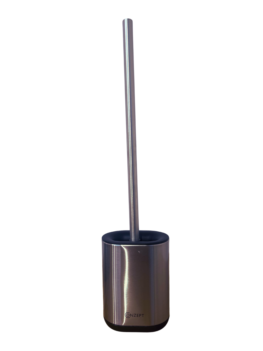 Conzept toiletbørste rustfrit stål med silikonehoved