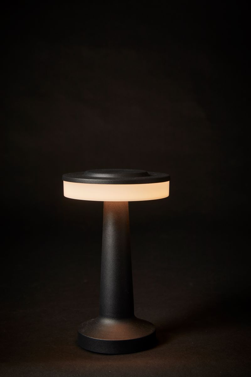 Bordlampe med touch D12x21 cm 6xLED sort